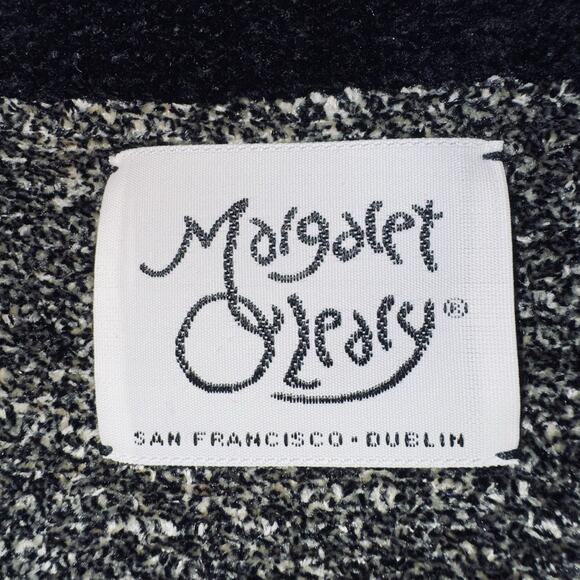 Margaret O’Leary Large Chenille Cardigan Marled Gray Sweater Jacket Frog Closure - Picture 4 of 7